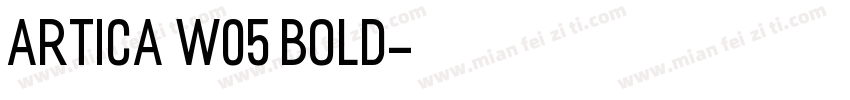 Artica W05 Bold字体转换